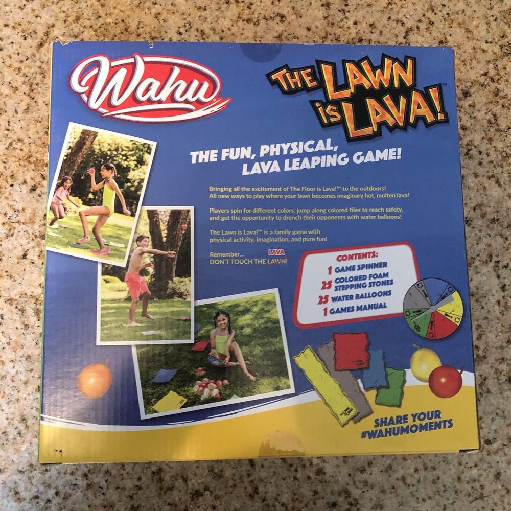 Wahu The Lawn Is Lava Outdoor Game Water Balloons Fun Imagination Floor Is Lava - Picture 2 of 7